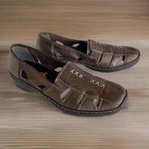 RIEKER Doris Women’s Sz 10 AntiStress Metallic Bronze Slip On Loafer Comfy Shoes